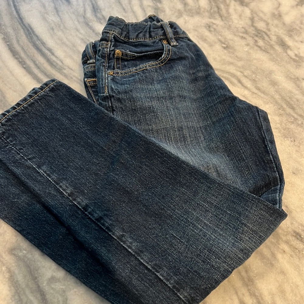 Gap kids straight leg jeans size 10 with adjustable waist
